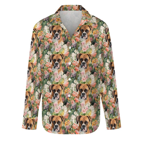 Boxer in Bloom Women's Shirt