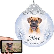 Load image into Gallery viewer, Boxer Ornament - Angel Dog Memorial Design - Personalized with Photo and Name-Christmas Ornament-Boxer,Christmas,Christmas Ornament,Personalize Artwork-1