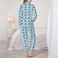 Load image into Gallery viewer, Boxer Pajamas for Women - XL Available - Yes I Love Black Mask Boxers-Pajamas-Apparel,Dachshund,Dog Mom Gifts,Pajamas-5