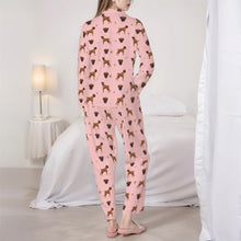 Load image into Gallery viewer, Boxer Pajamas for Women - XL Available - Yes I Love Black Mask Boxers-Pajamas-Apparel,Dachshund,Dog Mom Gifts,Pajamas-6
