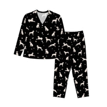Load image into Gallery viewer, Boxer Pajamas for Women - XL Available - Yes I Love White Boxers-Pajamas-Apparel,Boxer,Dog Mom Gifts,Pajamas-11