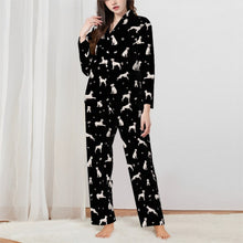 Load image into Gallery viewer, Boxer Pajamas for Women - XL Available - Yes I Love White Boxers-Pajamas-Apparel,Boxer,Dog Mom Gifts,Pajamas-3