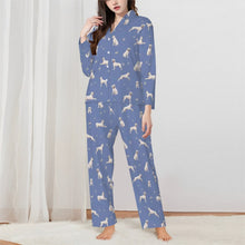 Load image into Gallery viewer, Boxer Pajamas for Women - XL Available - Yes I Love White Boxers-Pajamas-Apparel,Boxer,Dog Mom Gifts,Pajamas-2