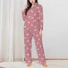 Load image into Gallery viewer, Boxer Pajamas for Women - XL Available - Yes I Love White Boxers-Pajamas-Apparel,Boxer,Dog Mom Gifts,Pajamas-1