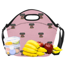 Load image into Gallery viewer, Brave Rottweiler Puppy Neoprene Lunch Bag-7