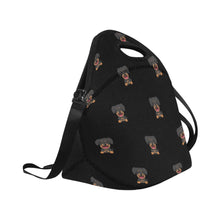 Load image into Gallery viewer, Brave Rottweiler Puppy Neoprene Lunch Bag-19