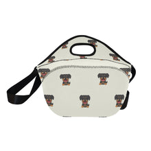 Load image into Gallery viewer, Brave Rottweiler Puppy Neoprene Lunch Bag-5