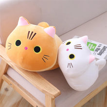 Load image into Gallery viewer, Bread Loaf White Cat Plush Toy Pillows-2