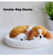 Load image into Gallery viewer, Breathing Cavalier King Charles Spaniel Stuffed Animal with Faux Fur-Stuffed Animals-Car Accessories, Cavalier King Charles Spaniel, Home Decor, Stuffed Animal-31