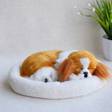 Load image into Gallery viewer, Breathing Cavalier King Charles Spaniel Stuffed Animal with Faux Fur-Stuffed Animals-Car Accessories, Cavalier King Charles Spaniel, Home Decor, Stuffed Animal-1