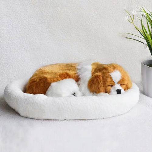 Breathing Shih Tzu Stuffed Animal with Faux Fur-Stuffed Animals-Car Accessories, Home Decor, Shih Tzu, Stuffed Animal-1