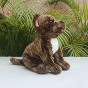 Brindle pitbull stuffed animal best sale