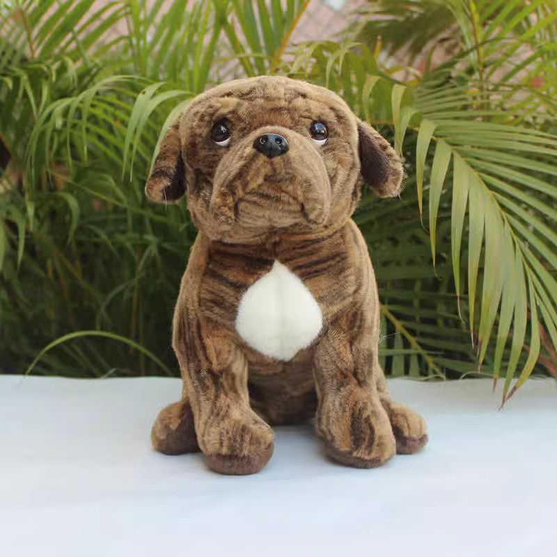 brindle dog stuffed animal