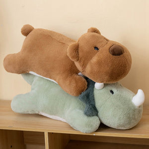 Brindle / Red Pitbull Stuffed Animal Plush Toy Pillow-Stuffed Animals-Car Accessories, Home Decor, Pit Bull, Stuffed Animal-4