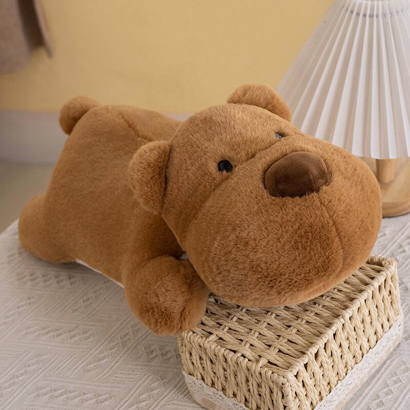 Brindle / Red Pitbull Stuffed Animal Plush Toy Pillow-Stuffed Animals-Car Accessories, Home Decor, Pit Bull, Stuffed Animal-1