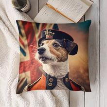 Load image into Gallery viewer, British Splendor Jack Russell Terrier Plush Pillow Case-Cushion Cover-Dog Dad Gifts, Dog Mom Gifts, Home Decor, Jack Russell Terrier, Pillows-4