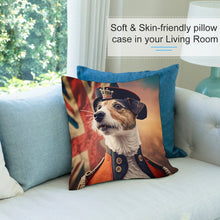 Load image into Gallery viewer, British Splendor Jack Russell Terrier Plush Pillow Case-Cushion Cover-Dog Dad Gifts, Dog Mom Gifts, Home Decor, Jack Russell Terrier, Pillows-7