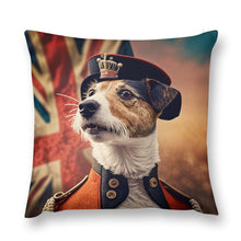 Load image into Gallery viewer, British Splendor Jack Russell Terrier Plush Pillow Case-Cushion Cover-Dog Dad Gifts, Dog Mom Gifts, Home Decor, Jack Russell Terrier, Pillows-12 &quot;×12 &quot;-1