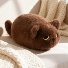 Load image into Gallery viewer, Brown Cat Plush Toy - Grumpy Fat Cat Loaf - Tiny to Medium Sizes-All Brown CQ-about 17cm-1