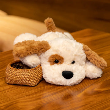 Brown Eye Patch Rough Coat Jack Russell Terrier Stuffed Animal Plush T