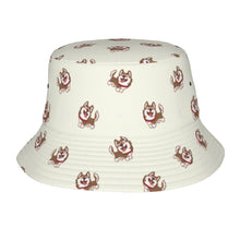 Load image into Gallery viewer, Brown Husky Love Bucket Hat-Hats &amp; Caps-Accessories,Dog Dad Gifts,Dog Mom Gifts,Hats,Siberian Husky-Ivory White-One Size-9