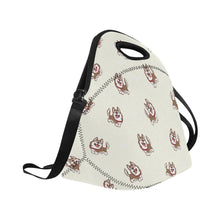 Load image into Gallery viewer, Brown Husky Love Neoprene Lunch Bag-Accessories-Accessories,Bags,Dog Dad Gifts,Dog Mom Gifts,Lunch Bags,Siberian Husky-3