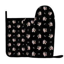 Load image into Gallery viewer, Brown Husky Love Oven Mitts and Pot Holder Set-Kitchen Decor-Accessories,Dog Mom Gifts,Siberian Husky-5