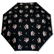 Load image into Gallery viewer, Brown Husky Love Umbrella-Daily Accessories-21
