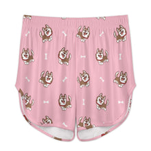 Load image into Gallery viewer, Brown Husky Love Women's Cami and Shorts Pajama Set-Apparel-Apparel,Dog Mom Gifts,Pajamas,Siberian Husky-12