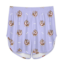 Load image into Gallery viewer, Brown Husky Love Women's Cami and Shorts Pajama Set-Apparel-Apparel,Dog Mom Gifts,Pajamas,Siberian Husky-20