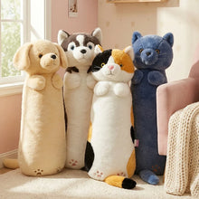 Load image into Gallery viewer, Brown Husky Plush - Snuggly Long Pup (Small to Giant Size)-2