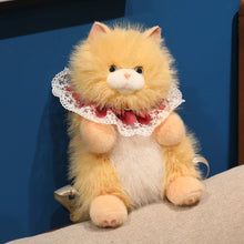 Load image into Gallery viewer, Brown Tabby &amp; White Cat Plush Backpack - Lace Ruff Collar, Detachable Straps, Mini Pocket-Stuffed Animals-Cat Memorial Gifts,Stuffed Animal,Tabby Cat-5