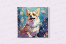 Bubble Bliss Corgi Framed Wall Art Poster-Art-Corgi, Dog Art, Home Decor, Poster-4