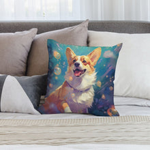 Load image into Gallery viewer, Bubble Bliss Corgi Plush Pillow Case-Cushion Cover-Corgi, Dog Dad Gifts, Dog Mom Gifts, Home Decor, Pillows-2