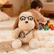 Load image into Gallery viewer, Buff Cocker Spaniel Plush Toy - Camera-Toting Tourist Dog Plush-2