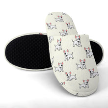 Load image into Gallery viewer, Bull Terrier Slippers for Women - Eye Patch White Bull Terrier - Flannel-Slippers-10