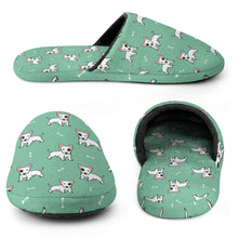 Load image into Gallery viewer, Bull Terrier Slippers for Women - Eye Patch White Bull Terrier - Flannel-Slippers-21