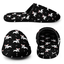 Load image into Gallery viewer, Bull Terrier Slippers for Women - Eye Patch White Bull Terrier - Flannel-Slippers-27