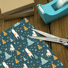 Load image into Gallery viewer, Bull Terrier Winter Magic Christmas Gift Wrapping Paper - 2 Rolls-5