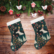 Load image into Gallery viewer, Bull Terrier’s Christmas Enchantment Christmas Stocking-Christmas Ornament-Bull Terrier, Christmas, Home Decor-26X42CM-White1-3