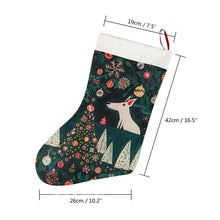 Load image into Gallery viewer, Bull Terrier’s Christmas Enchantment Christmas Stocking-Christmas Ornament-Bull Terrier, Christmas, Home Decor-26X42CM-White1-4