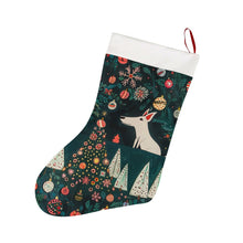 Load image into Gallery viewer, Bull Terrier’s Christmas Enchantment Christmas Stocking-Christmas Ornament-Bull Terrier, Christmas, Home Decor-26X42CM-White1-1