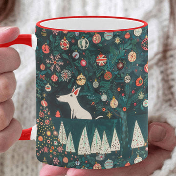 Bull Terriers Christmas Enchantment Coffee Mug White4 One Size 360x