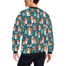 Load image into Gallery viewer, Bundles of Joy Blenheim Cavaliers Christmas Fuzzy Sweatshirt for Men-Apparel-Apparel, Cavalier King Charles Spaniel, Christmas, Dog Dad Gifts, Sweatshirt-2