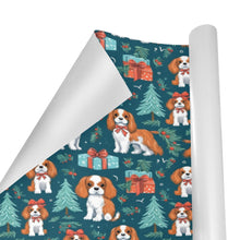 Load image into Gallery viewer, Bundles of Joy Blenheim Cavaliers Christmas Gift Wrapping Paper - 2 Rolls-Christmas Ornament-Cavalier King Charles Spaniel,Christmas,Wrapping Paper-4