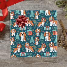 Load image into Gallery viewer, Bundles of Joy Blenheim Cavaliers Christmas Gift Wrapping Paper - 2 Rolls-Christmas Ornament-Cavalier King Charles Spaniel,Christmas,Wrapping Paper-1