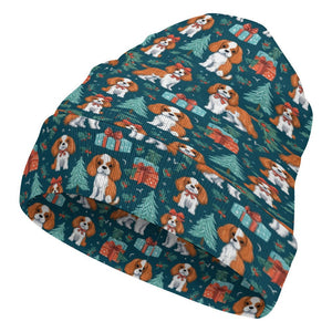 Bundles of Joy Blenheim Cavaliers Warm Christmas Beanie-Accessories-Accessories, Cavalier King Charles Spaniel, Christmas, Dog Mom Gifts, Hats-ONE SIZE-4