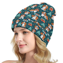 Load image into Gallery viewer, Bundles of Joy Blenheim Cavaliers Warm Christmas Beanie-Accessories-Accessories, Cavalier King Charles Spaniel, Christmas, Dog Mom Gifts, Hats-ONE SIZE-1