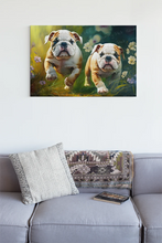 Load image into Gallery viewer, Buttercup Field English Bulldogs Wall Art Poster-Art-Dog Art, English Bulldog, Home Decor, Poster-3