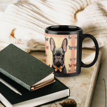 Load image into Gallery viewer, Butterfly Whispers Black French Bulldog Coffee Mug-5
